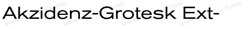 Akzidenz-Grotesk Ext字体转换